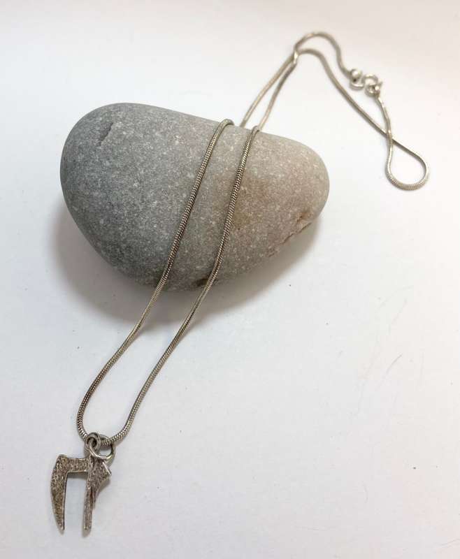 Necklace - Silver Chain With Chai Pendant With Rounded Finish #ML1216 R250.00 | Dimensions: Chain...