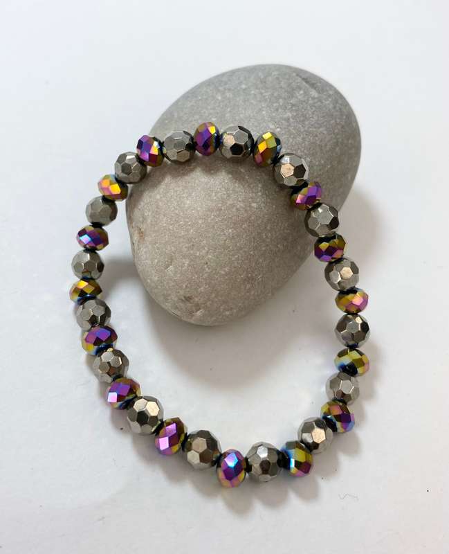 Bracelet - 1 x Anodised Beads #ML1225 R150.00 | Dimensions: 65mm D
