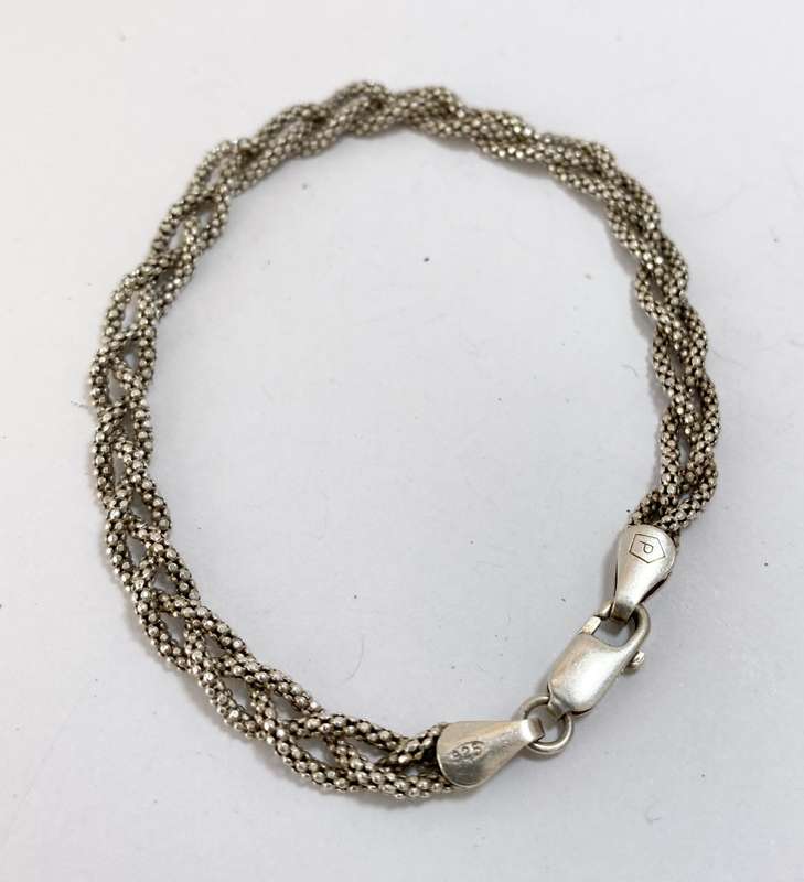 Bracelet - Silver Triple Platted Popcorn Chain #ML1295 R395.00 | Dimensions: 190mm L