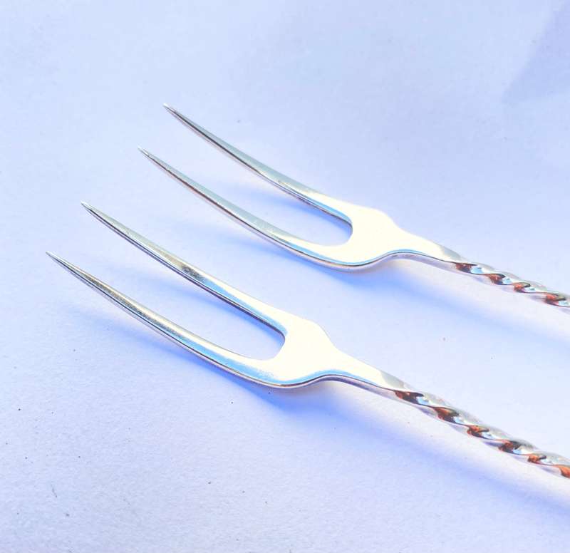Antiques and Collectibles - Set of 6 Antique Sterling Silver Snail Forks. 1913 Birmingham Levi & ...
