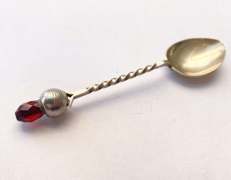 Antiques and Collectibles - Antique Scottish Silver Jam Spoon. 1960 Edinburgh Scotland. Robert Al...