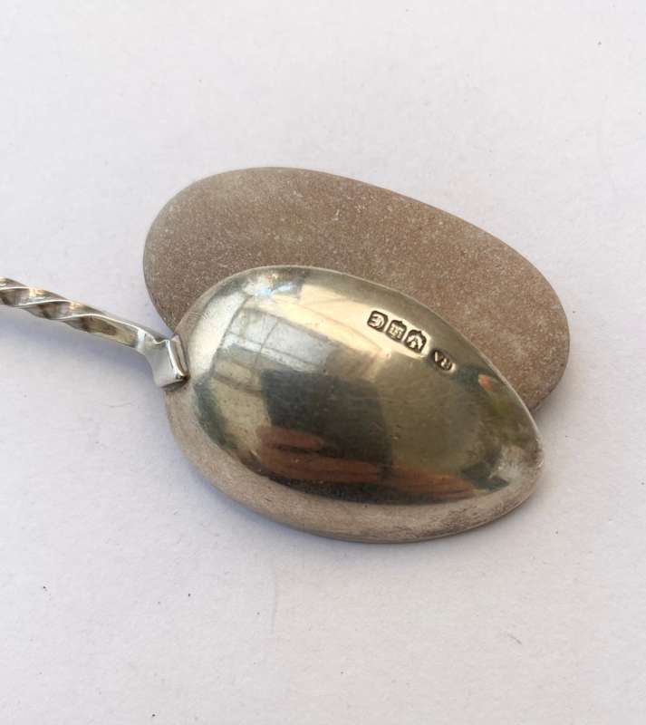Antiques and Collectibles - Antique Scottish Silver Jam Spoon. 1960 Edinburgh Scotland. Robert Al...