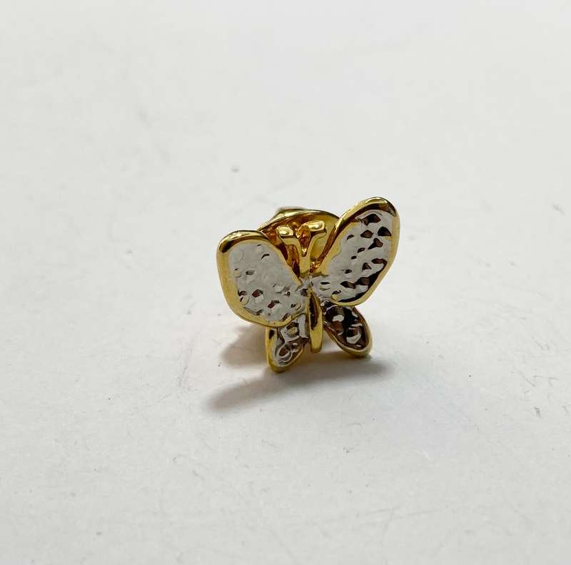 Pin - Butterfly pin. Silver Colour With Gold Colour #ML1379