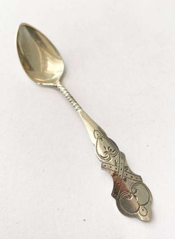 Antiques & Collectibles - Antique Dutch Silver Coffee Spoon. 1835 #ML1398