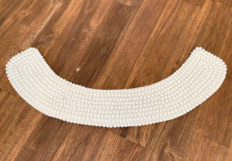 Necklace - White Beaded Collar. Gatsby Style #ML1431