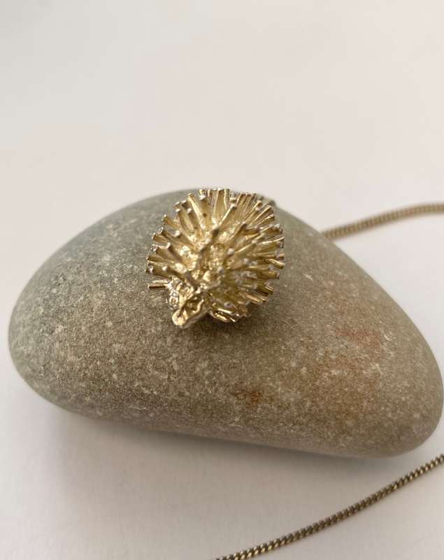 Necklace - Silver Hedgehog Pendant on Silver Chain #ML1433