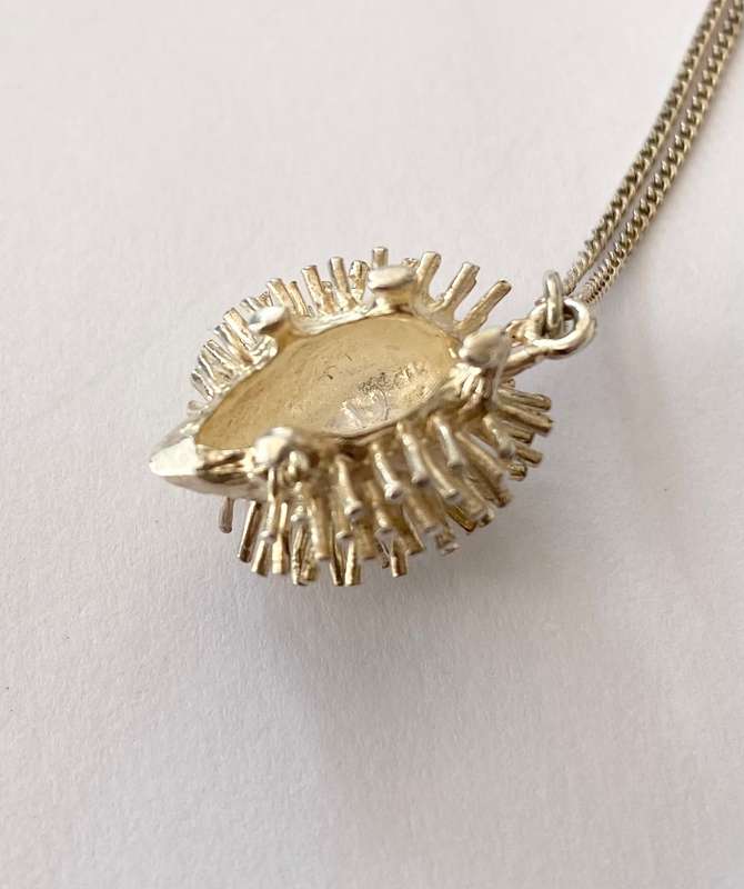 Necklace - Silver Hedgehog Pendant on Silver Chain #ML1433