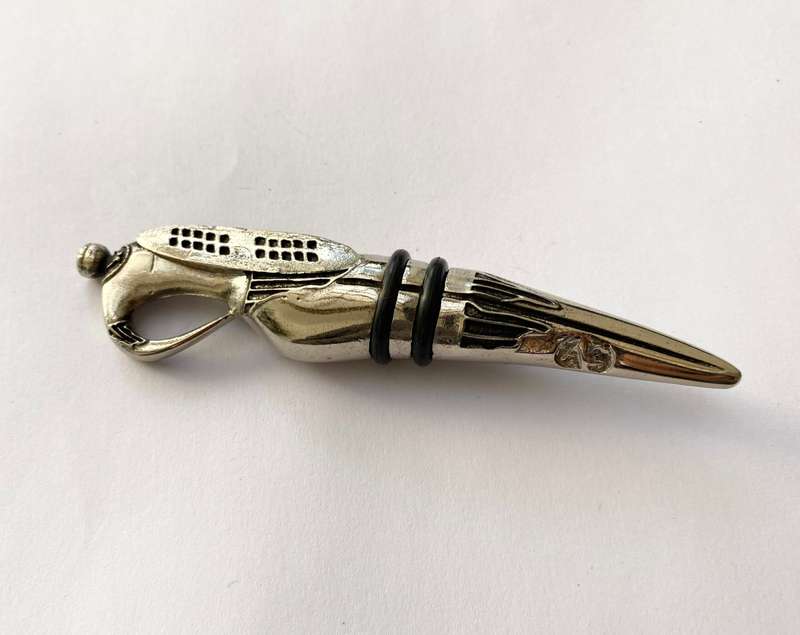 Antiques and Collectibles - Andy Cartwright Tribal Warrior Wine Stopper In Original Box #ML1481