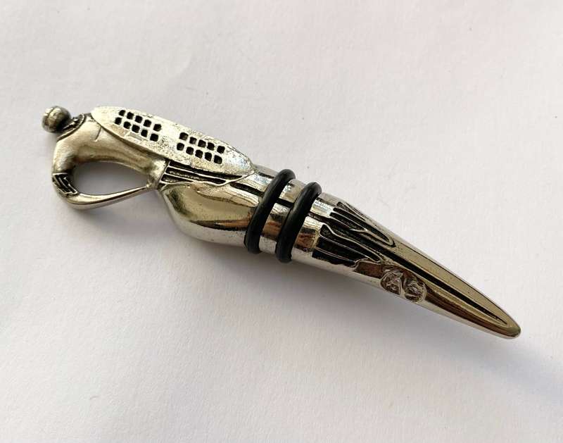 Antiques and Collectibles - Andy Cartwright Tribal Warrior Wine Stopper In Original Box #ML1481
