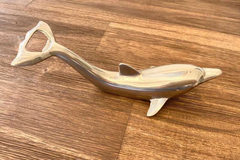 Antiques and Collectibles - Vintage Silver Plated Dolphin Lever and Twist-Off Bottle Opener Combi...