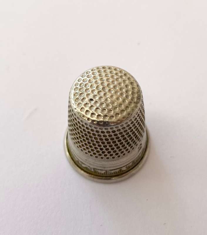 Antiques and Collectibles - Vintage Nickel Silver Thimble. Size 2. #ML1524