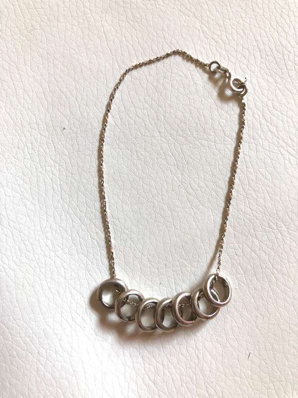 Bracelet - 925 Silver With Friendship Rings #ML070