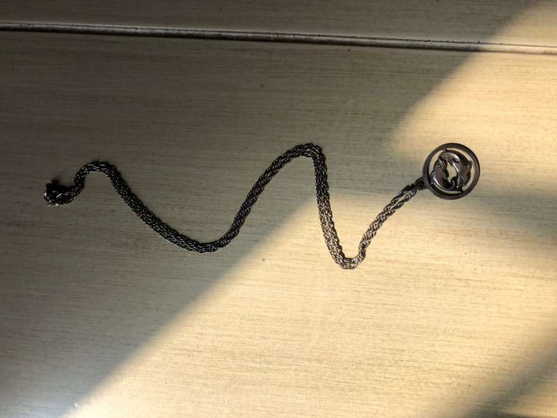 Pendant - Sterling Silver Pisces Pendant on .925 Silver Chain (Made In Germany) #ML084