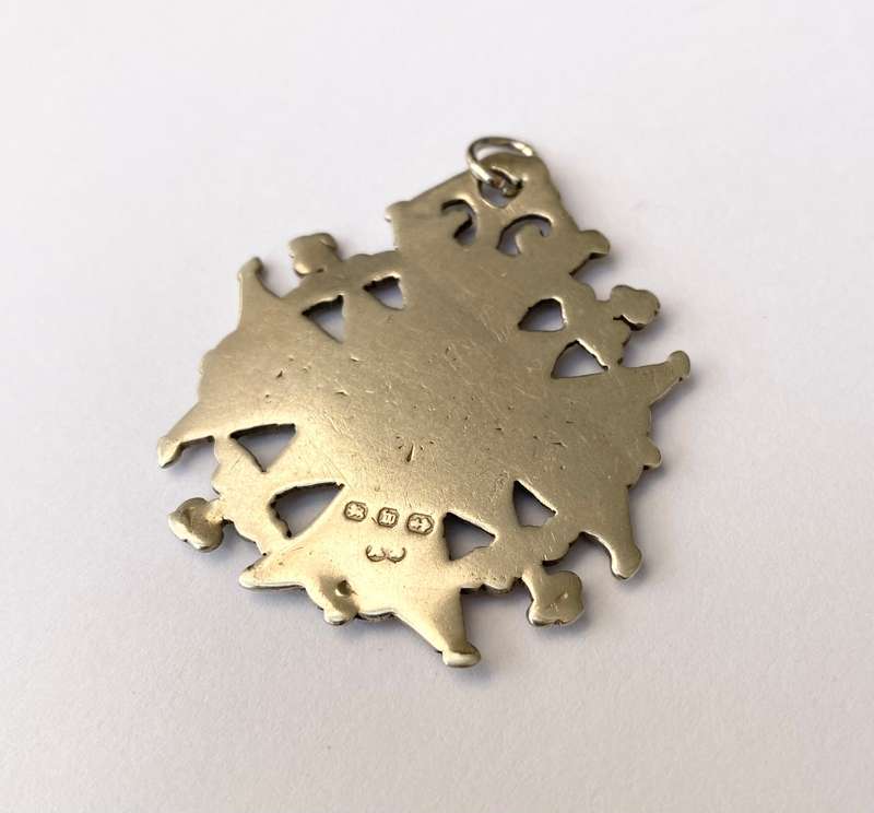 Pendant - Vintage Victorian Sterling Hallmark Silver Celtic Cross. c.1896 Birmingham #ML1580