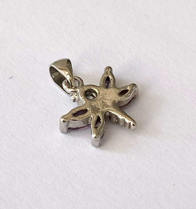 Charm - Dragonfly With Amethyst On Wings. Silver Colour. No Chain #ML1692