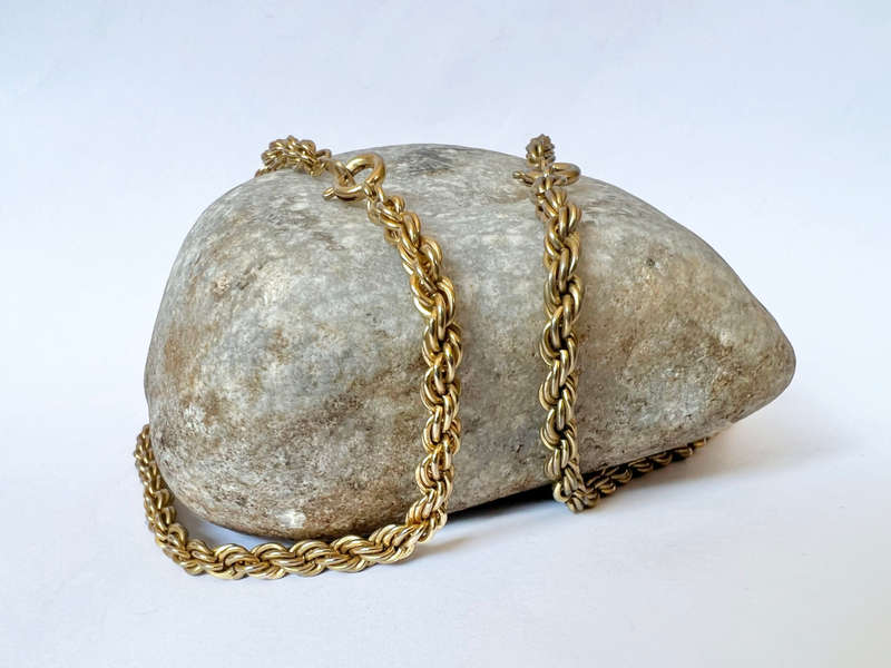 Bracelet & Necklace - Rope Design Gold Tone Colour ML1739