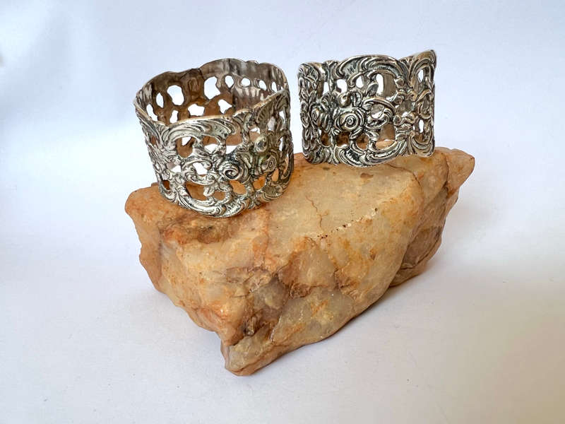 Rings - Pair of Small Napkin Rings 835 Silver ML1740