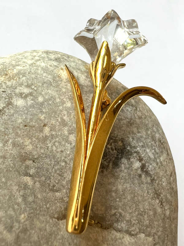 Brooch- Vintage Swarovski Tulip Flower Design ML1775