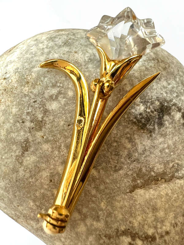 Brooch- Vintage Swarovski Tulip Flower Design ML1775
