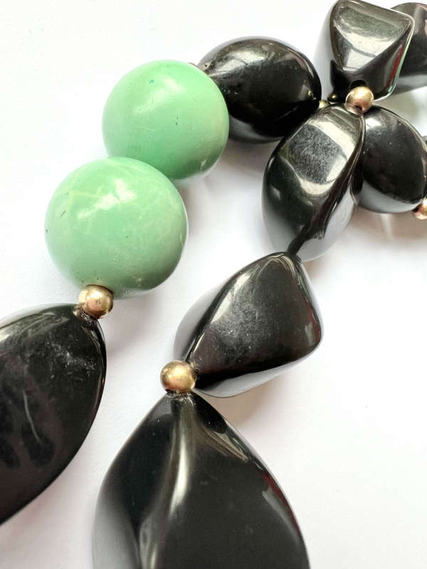Necklace - Long Plastic Beads. Assorted Shape and Colour ML1829