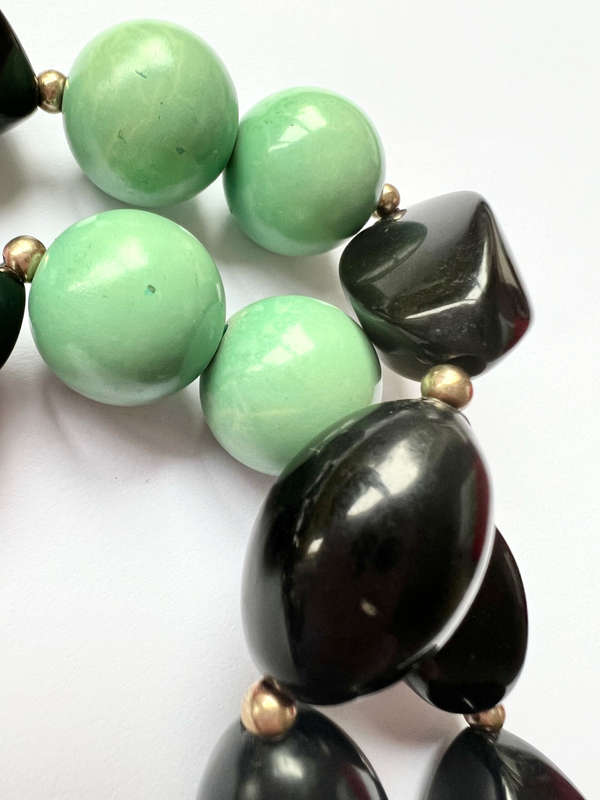 Necklace - Long Plastic Beads. Assorted Shape and Colour ML1829
