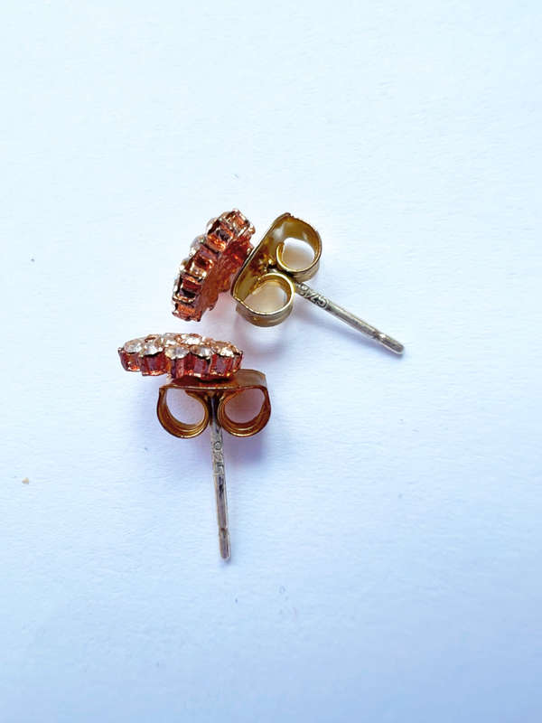Earrings - Protea Pin Cushion Studs. Rose Gold in Colour ML1855