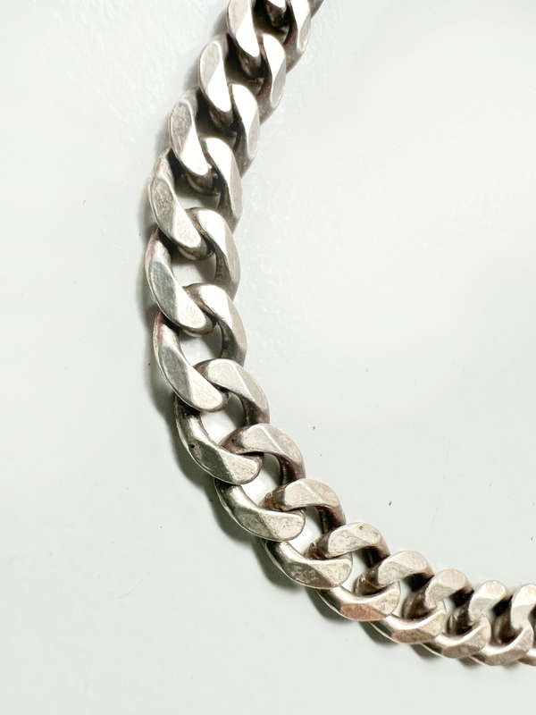 Bracelet - 925 Silver Stamped. Curb Chain Link ML1892