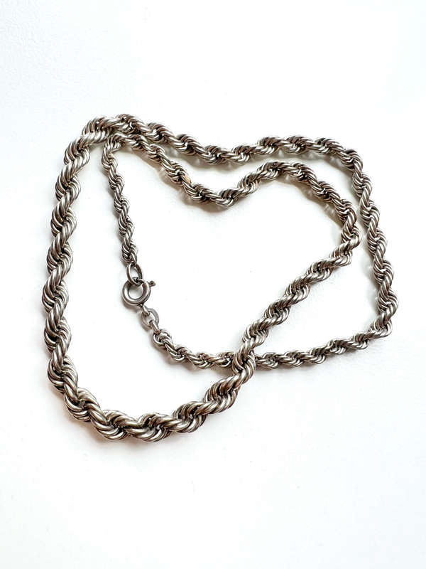 Necklace - 925 Silver Ladies Rope Chain Design ML1959