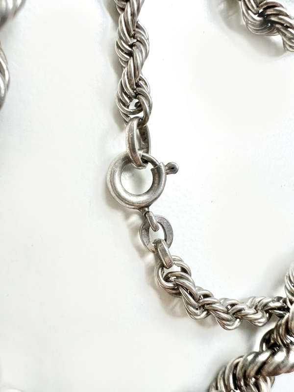 Necklace - 925 Silver Ladies Rope Chain Design ML1959
