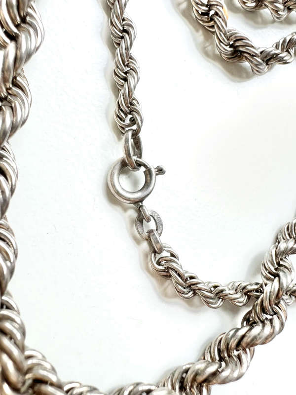 Necklace - 925 Silver Ladies Rope Chain Design ML1959