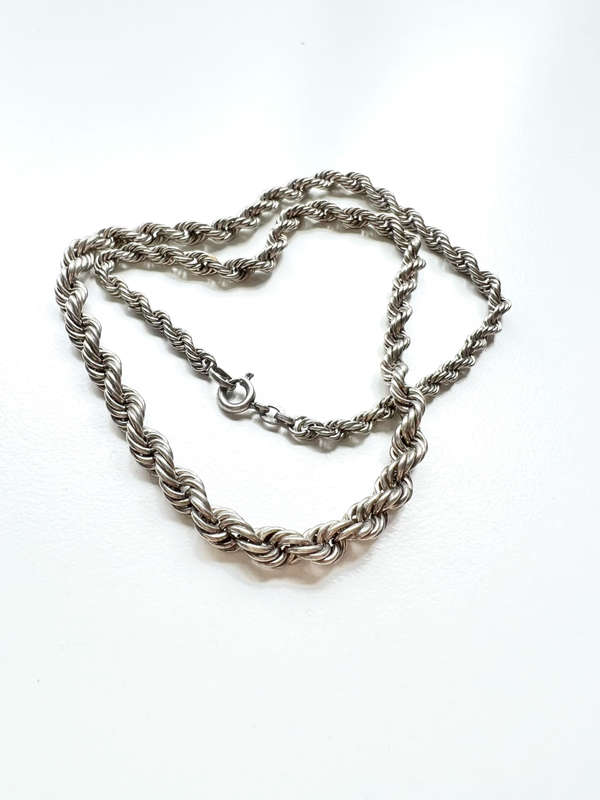 Necklace - 925 Silver Ladies Rope Chain Design ML1959