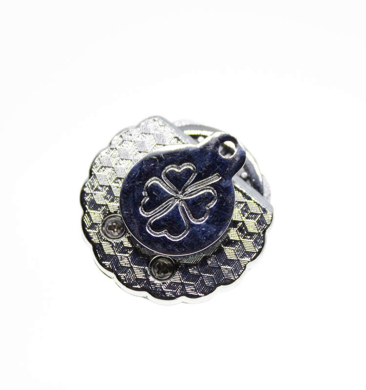 Brooch - Fashion Magnet Brooch with Large Faux Pearl Surrounded by Diamantes - ML2323