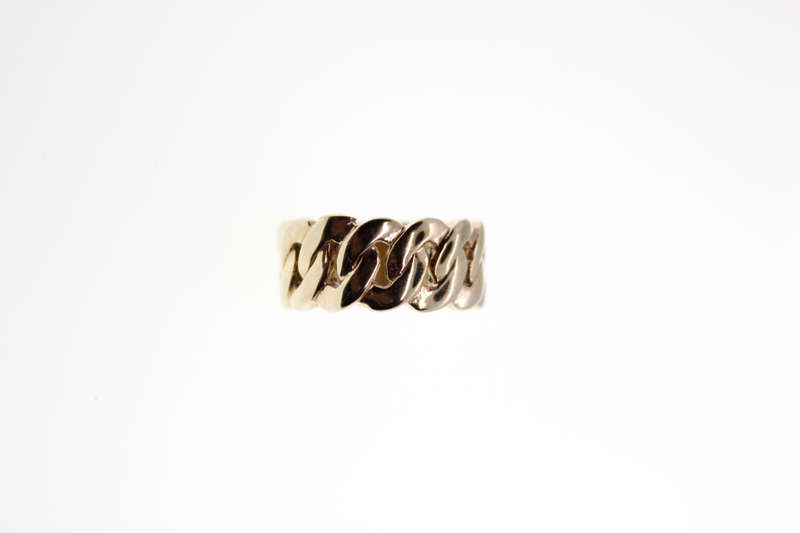 Ring - Fashion Gold Tone Link Chain Style Ring - ML2329