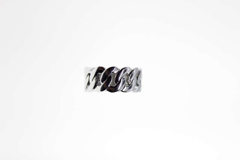 Ring - Fashion Silver Tone Link Chain Style Ring - ML2331