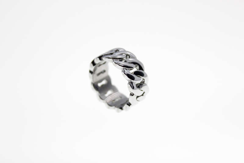 Ring - Fashion Silver Tone Link Chain Style Ring - ML2331