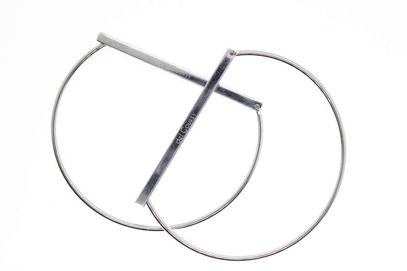 Bracelet - Fashion Silver Tone Stamped Del Coursy - ML2370