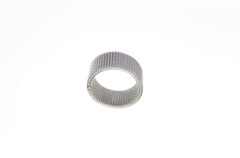 Ring-Silver Tone Mesh Ring - ML2387