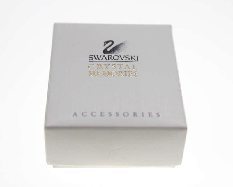 Brooch - Swarovski Crystal Ball Brooch with Gold Tone Leaf, in Original Box, Made in Austria - ML...