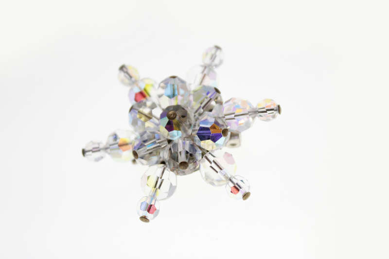 Brooch - Vintage Silver Tone Crystal Brooch Star design - ML2480