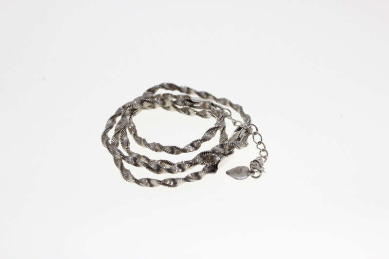 Necklace - 925 Silver Del Coursy Fancy Twisted Chain Necklace - ML2529