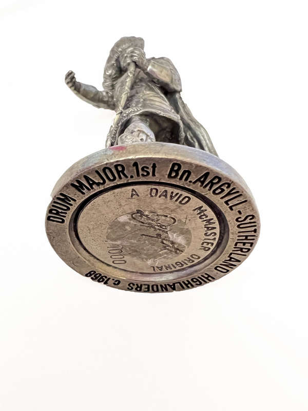Figurine - Pewter Drum Major 1st Bn Argyll. D. McMaster Original. Lmtd Ed - ML2661