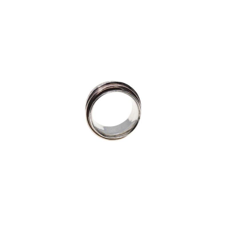 Ring - Silver/Gold Tone Fashion Spinner Ring - ML2728
