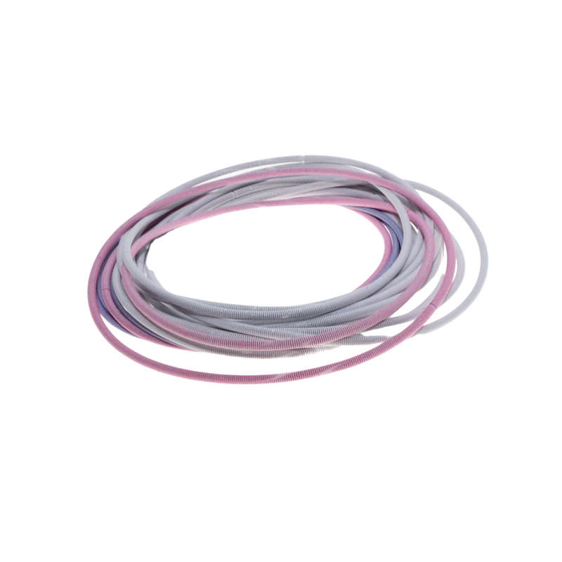 Bracelet - Silver Tone x 18 Guitar Spring Bracelets. Pastel Colours - ML2788