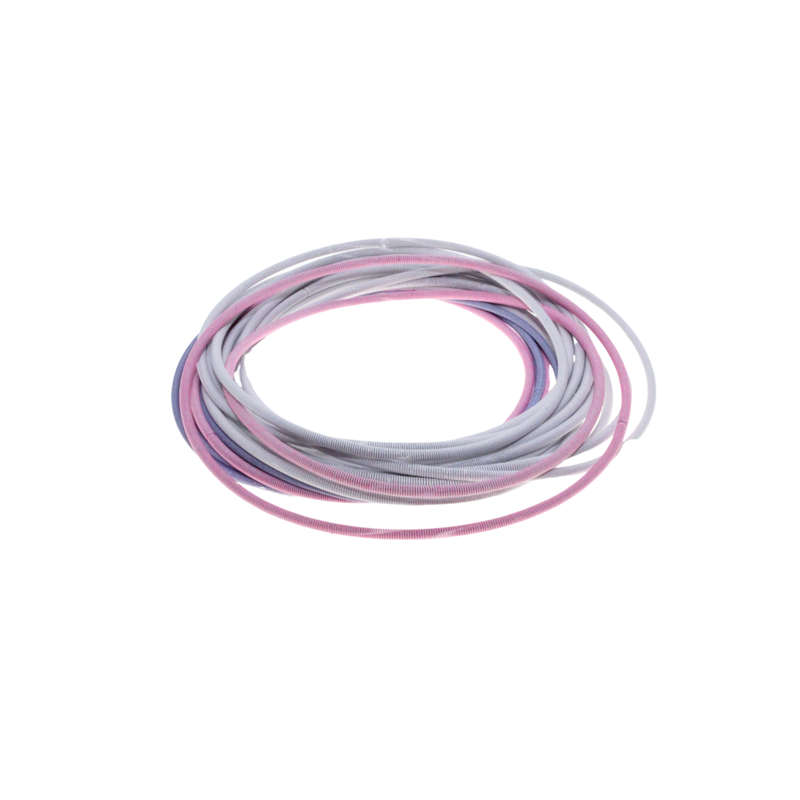 Bracelet - Silver Tone x 18 Guitar Spring Bracelets. Pastel Colours - ML2788