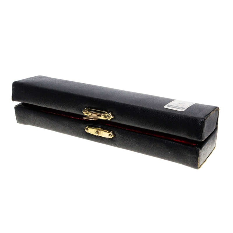Antique Collectible - Authentic Miniature Flute. Handmade. Brass. Black Case. - ML2793