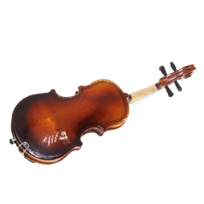 Antique Collectible - Authentic Miniature Violin and Bow. Black Case - ML2794