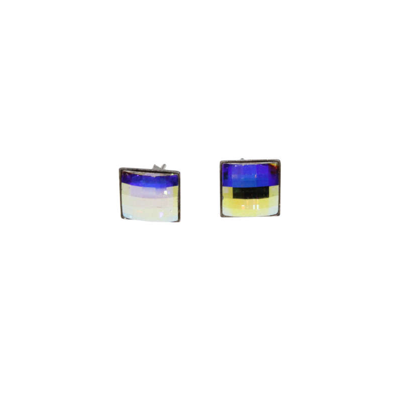 Earrings - 925 Silver Kaleidoscope Stud Earrings - ML2800