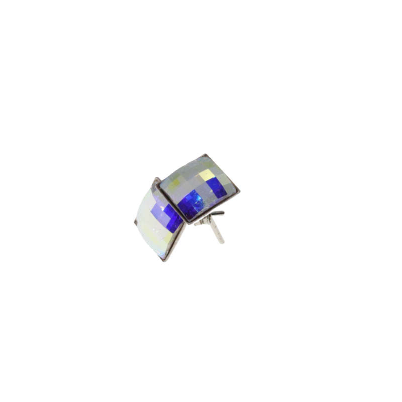 Earrings - 925 Silver Kaleidoscope Stud Earrings - ML2800