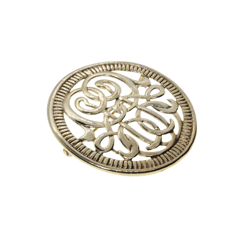 Brooch - Gold Tone Vintage Celtic Design Brooch - ML2867