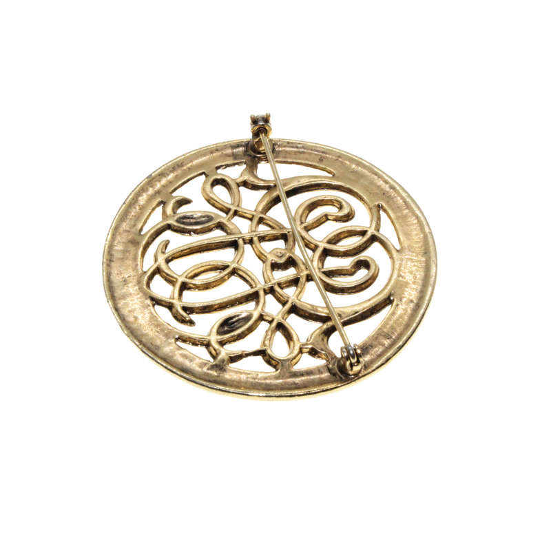 Brooch - Gold Tone Vintage Celtic Design Brooch - ML2867